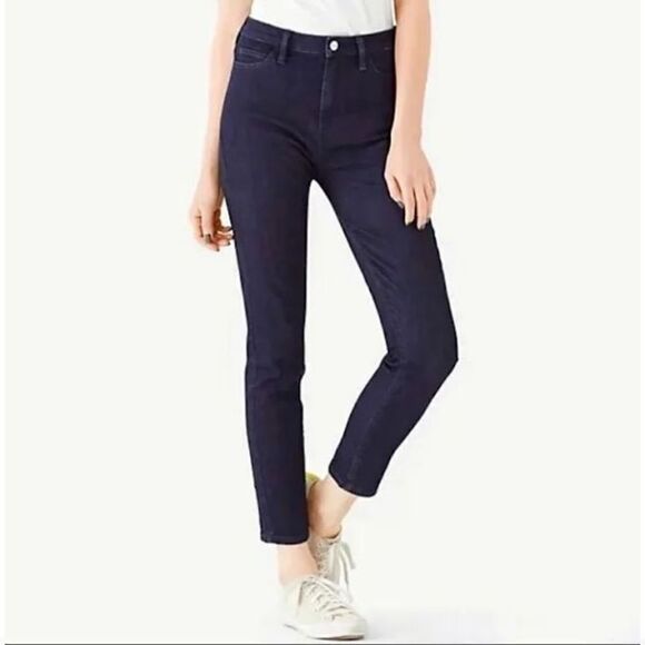 Kate Spade Saturday Night Slim Stretch Dark Wash Ankle Jeans 24 - Picture 2 of 13
